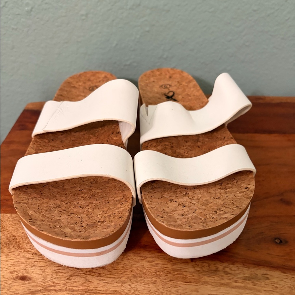 Women's White Platform Sandals